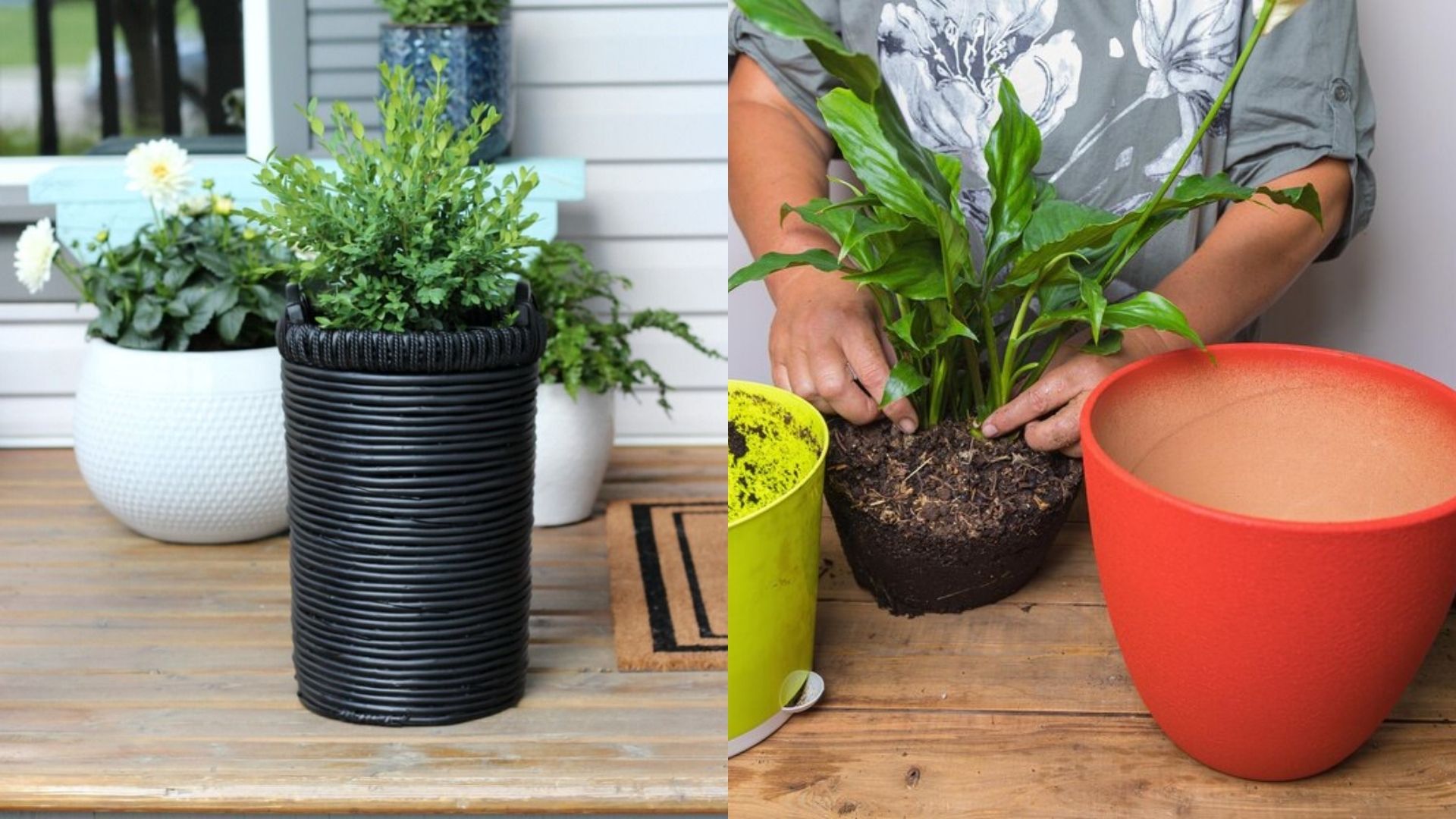 how to make big planters at home